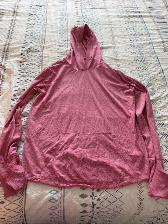 Athleta Other - Athleta Girls Pink Lightweight Hooded Pullover
